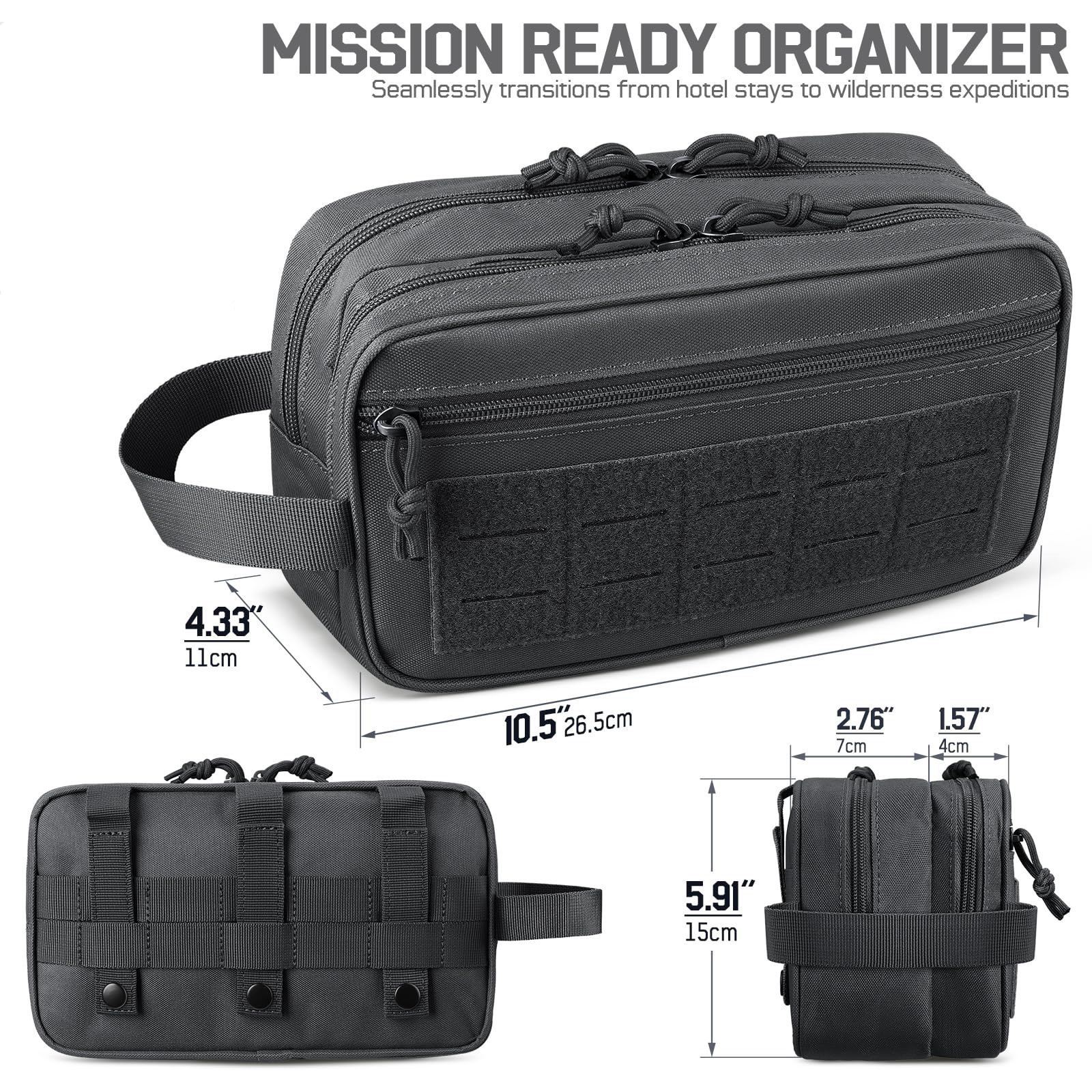Tactical Toiletry Bag for Men, – Travel Accessories Pouch For Men recenzja i cena