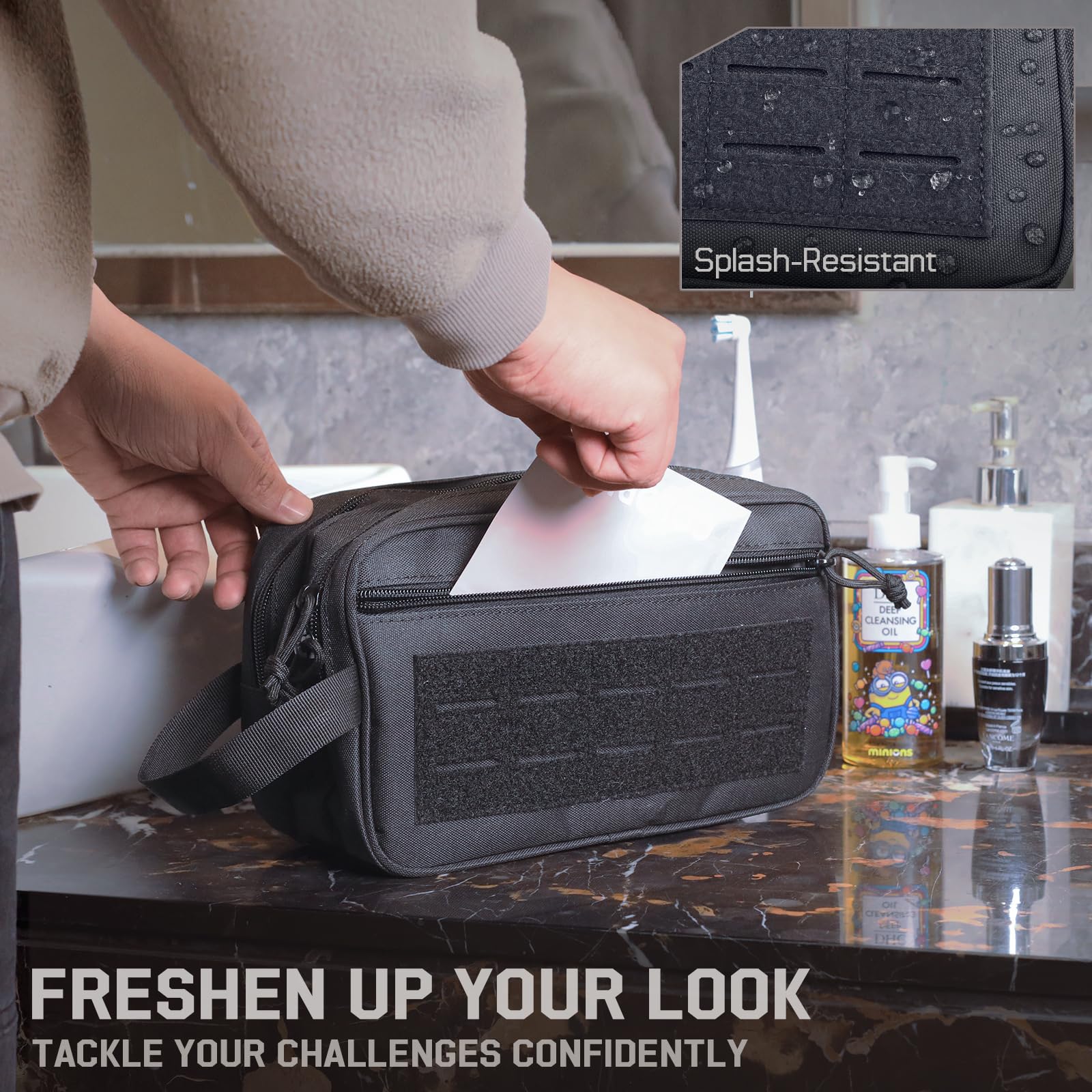 Tactical Toiletry Bag for Men, – Travel Accessories Pouch For Men recenzja i cena