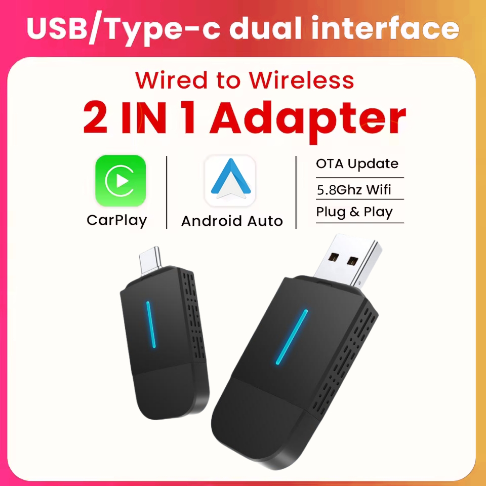 Android Auto Wireless Carplay  – Travel Plug Type C recenzja i cena