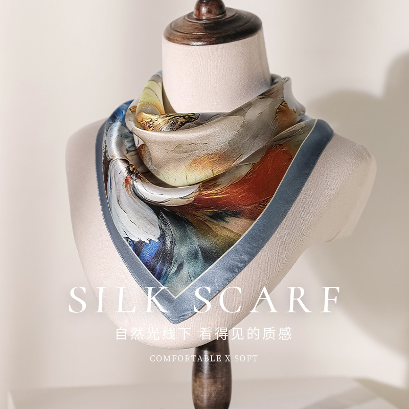 100% Real Silk Scarf Gorgeous  – Travel Accessories Present recenzja i cena