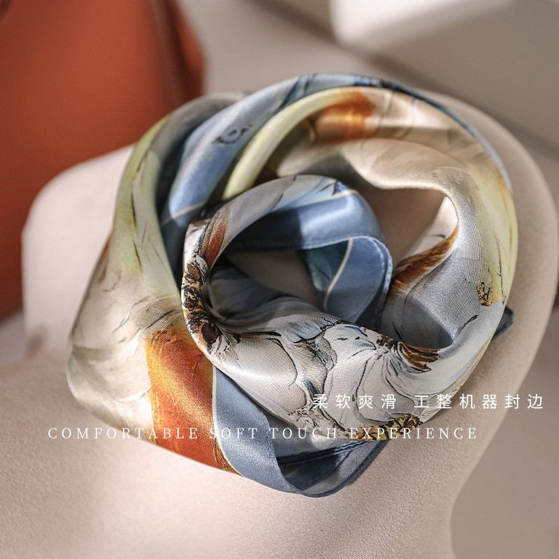 100% Real Silk Scarf Gorgeous  – Travel Accessories Present recenzja i cena