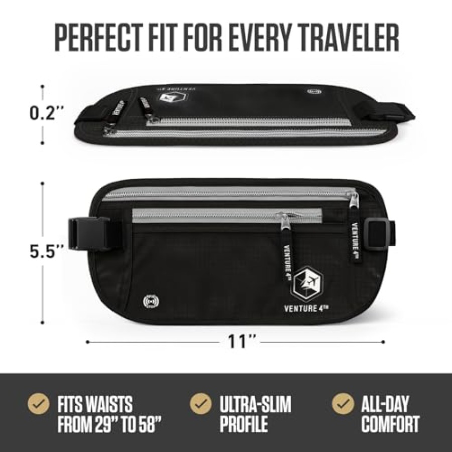 Money Belt for Travel Slim Hid – Passport Holder Rfid recenzja i cena